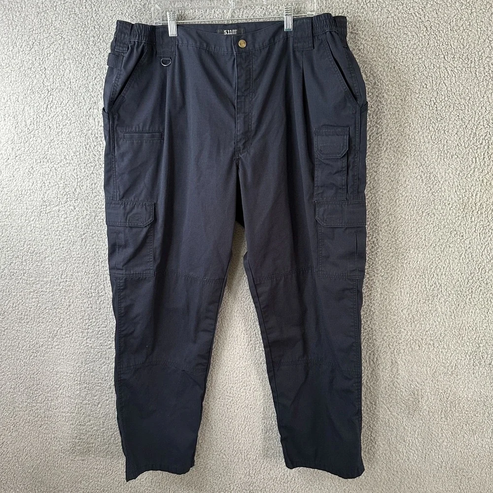 5.11 Tactical Tactlite Pro Cargo Pants Mens 44x32 Navy Blue Utility Work Ripstop